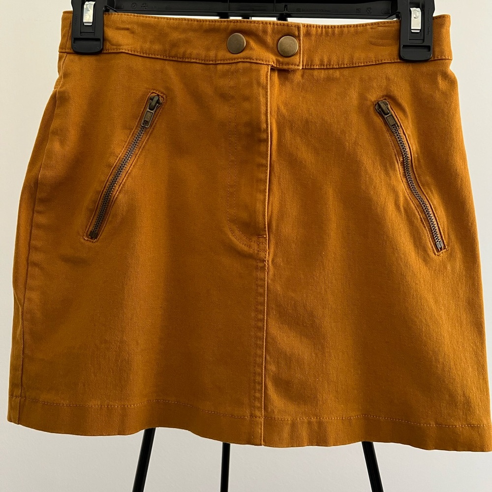 Forever 21 orange mini skirt